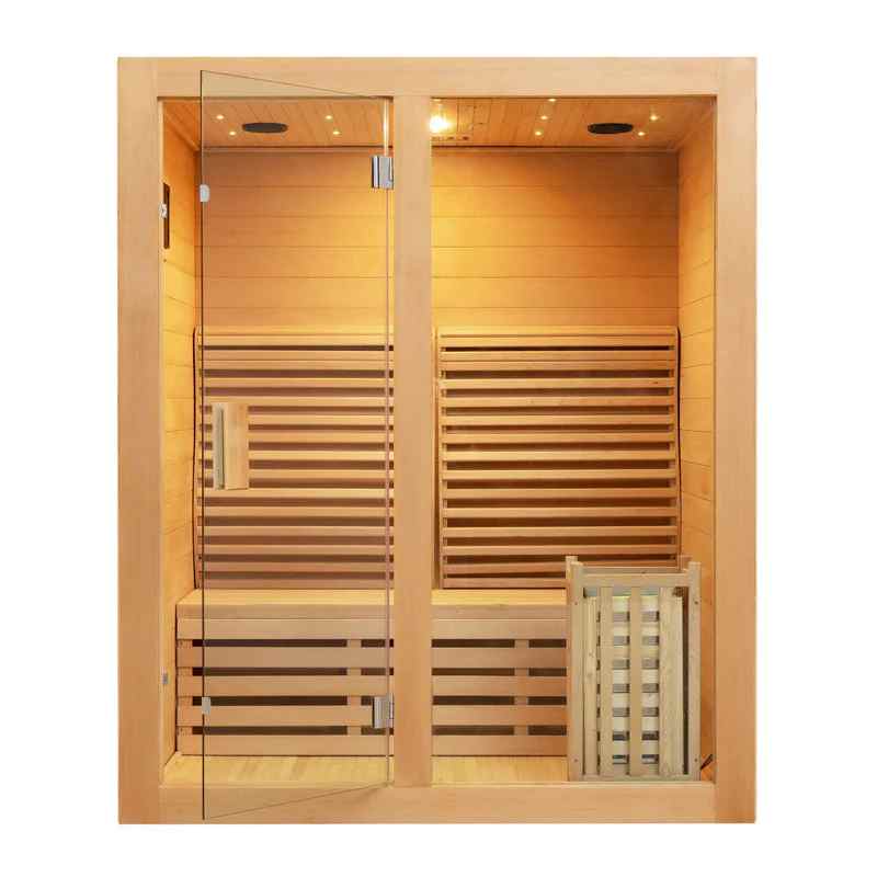 4-6 Person Indoor Sauna Room with Double-Layer Glass Door product image