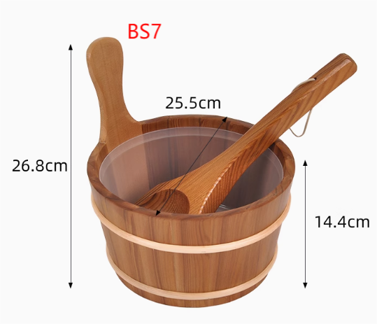 Bucket and ladle options from CSauna accessory sheet