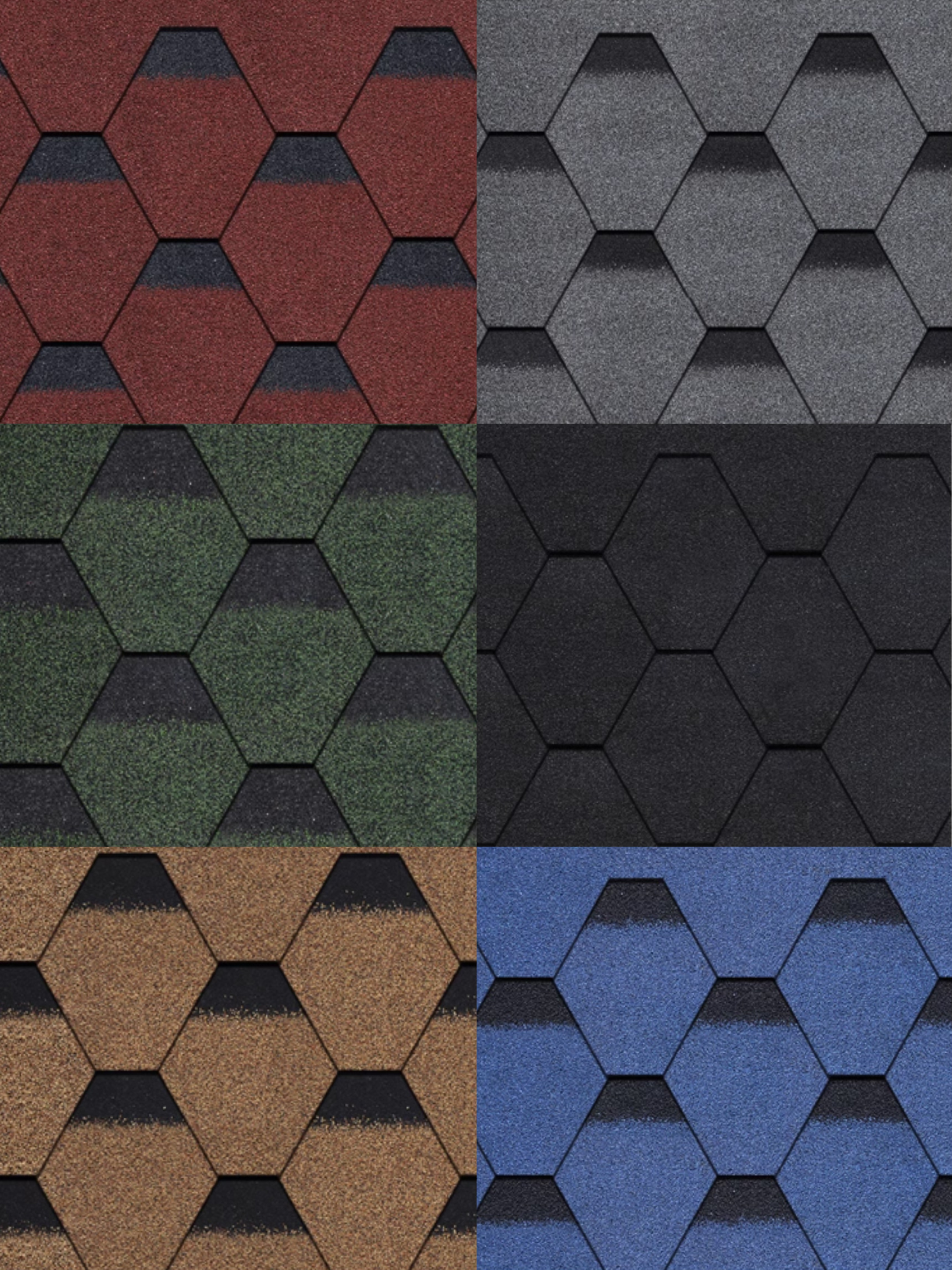 Roof materials options from CSauna accessory sheet