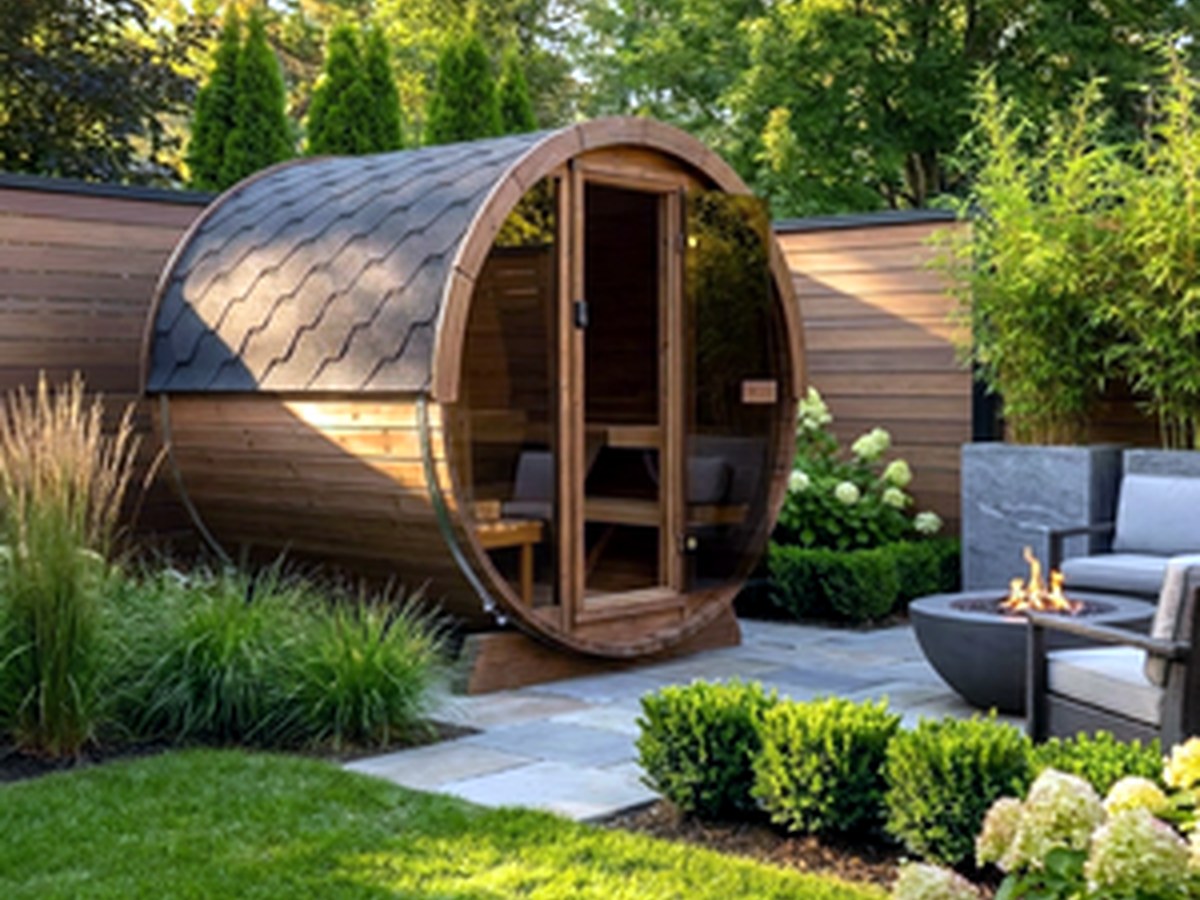 Modern Rounded Rectangle Red Cedar Outdoor | CSA-70 product photo