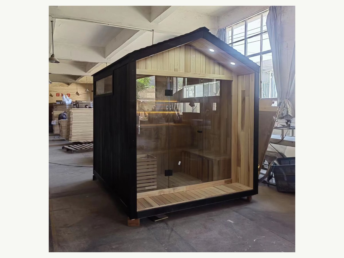 CSauna Exclusive Outdoor Sauna Retreat Premium Canadian Cedar Wood Steam Room Kit product image