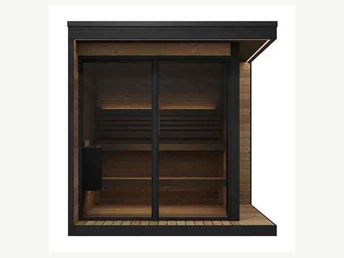 Mobile Wooden Outdoor Sauna - Foldable Solid | CSA-65 product photo