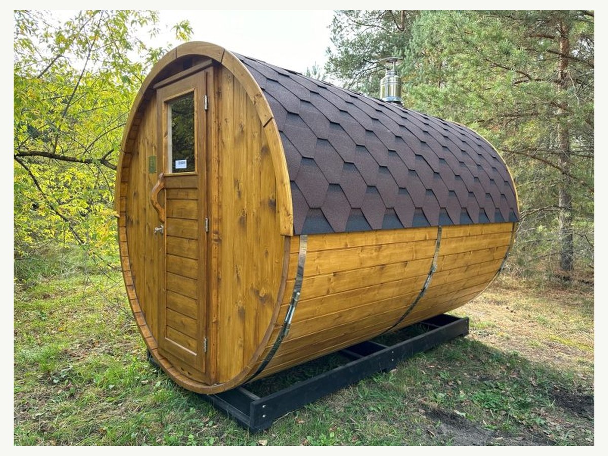 Nordic-Style Barrel Sauna Cabin, Outdoor | CSA-45 product photo