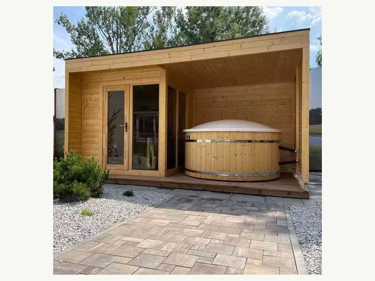 Traditional Outdoor Wooden Steam Sauna | CSA-21 product photo