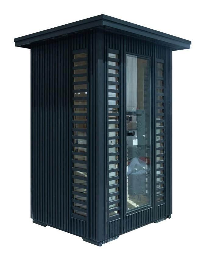 1-2 Person Hemlock Infrared Cabin Sauna with Low EMF Panels CSA-578 Door and glass