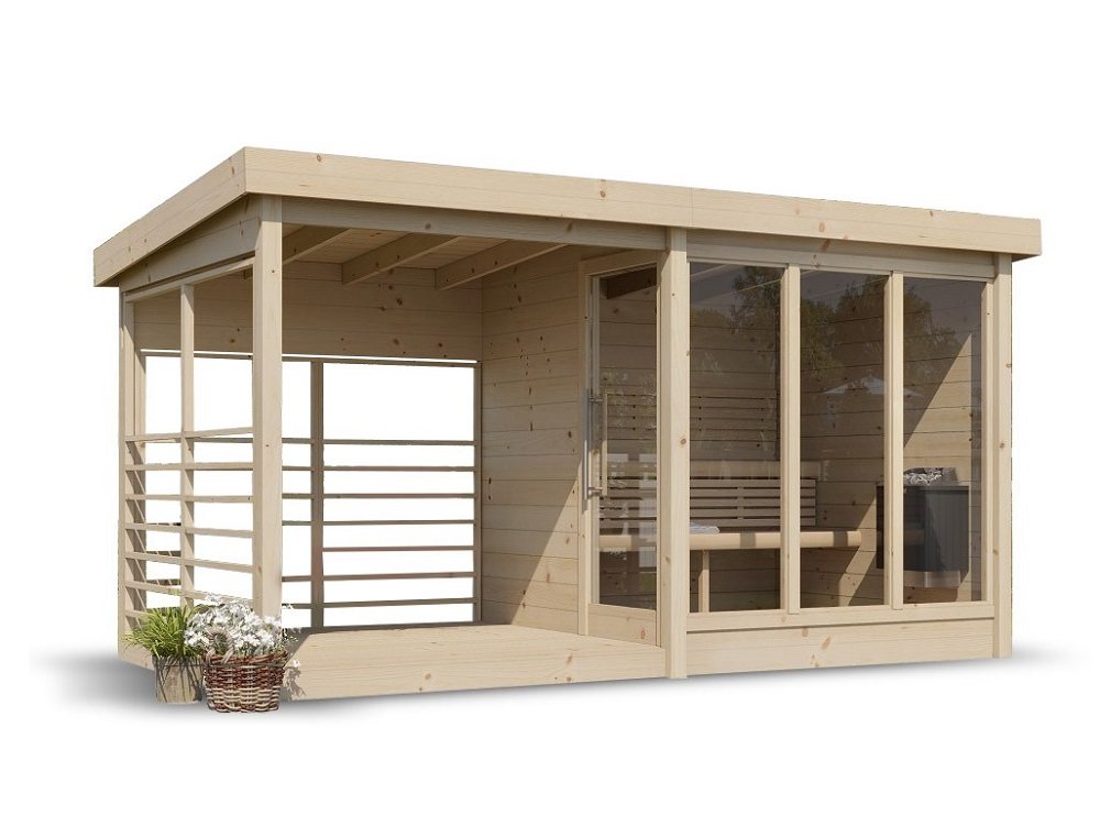 Cabin Sauna with Covered Porch product image