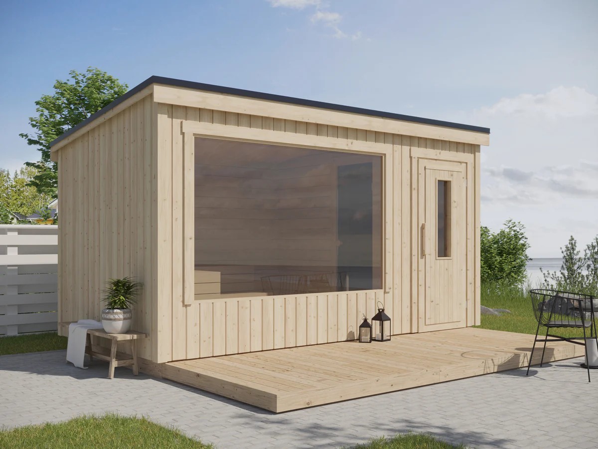 Cabin Sauna with Covered Porch CSA-583 Buyer reference