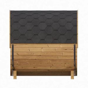 Cedar Barrel Sauna Glass Door CSA-584 Side profile