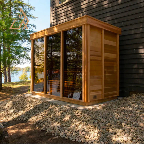 Red Cedar Infrared Barrel Sauna CSA-586 Interior view