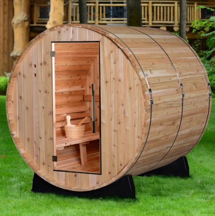 Outdoor Wood-Burning Barrel Sauna product image
