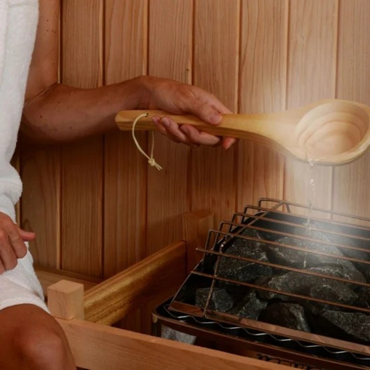 Outdoor Wood-Burning Barrel Sauna CSA-587 Door and glass