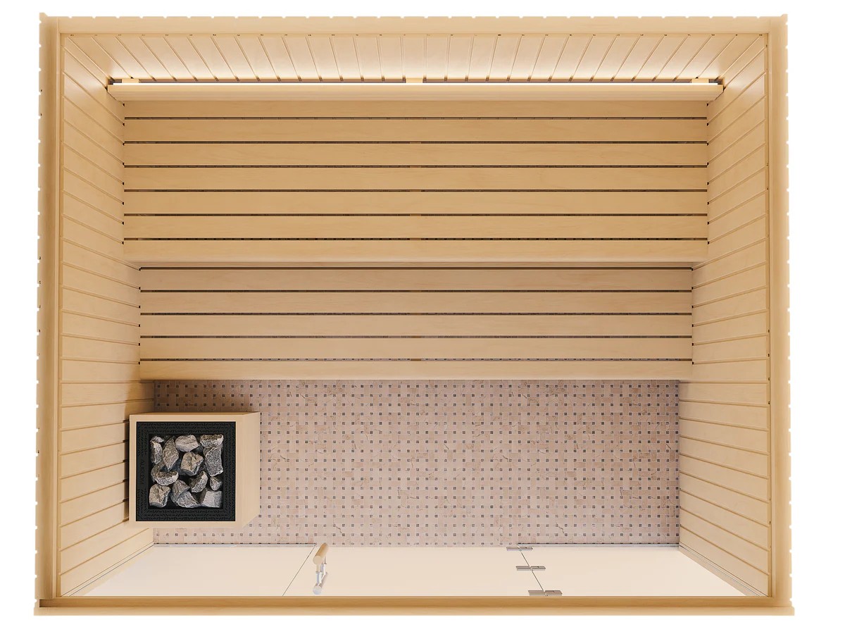 Hemlock Indoor Infrared Sauna CSA-592 Door and glass