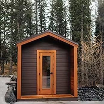 Outdoor Steam Cube Sauna CSA-595 Interior view