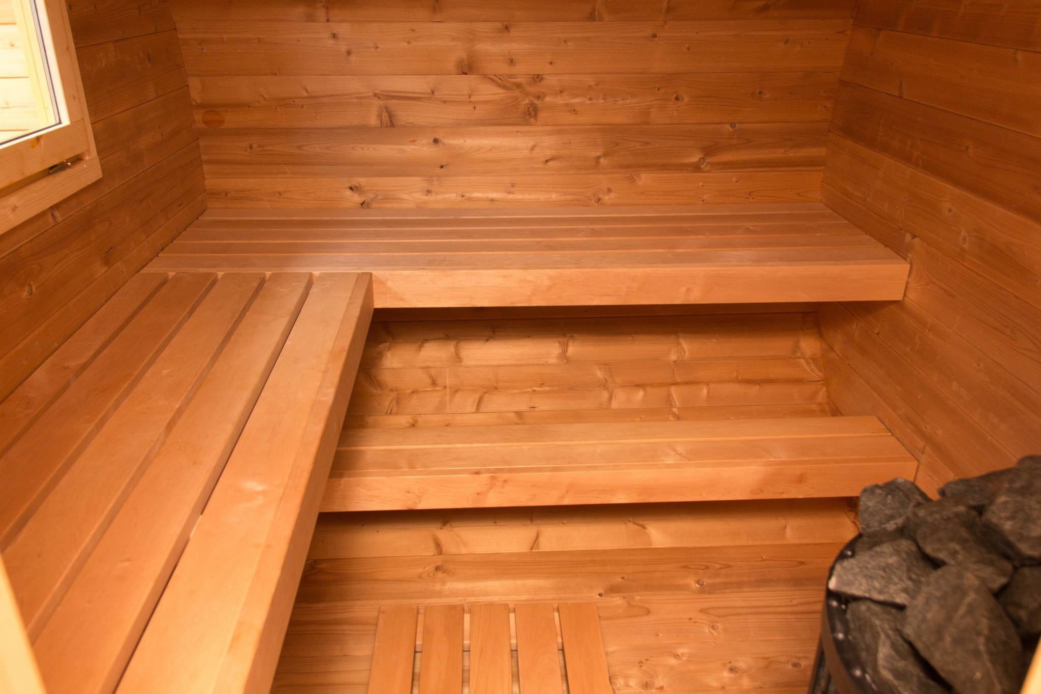 Finnish Outdoor Garden Sauna CSA-600 Door and glass