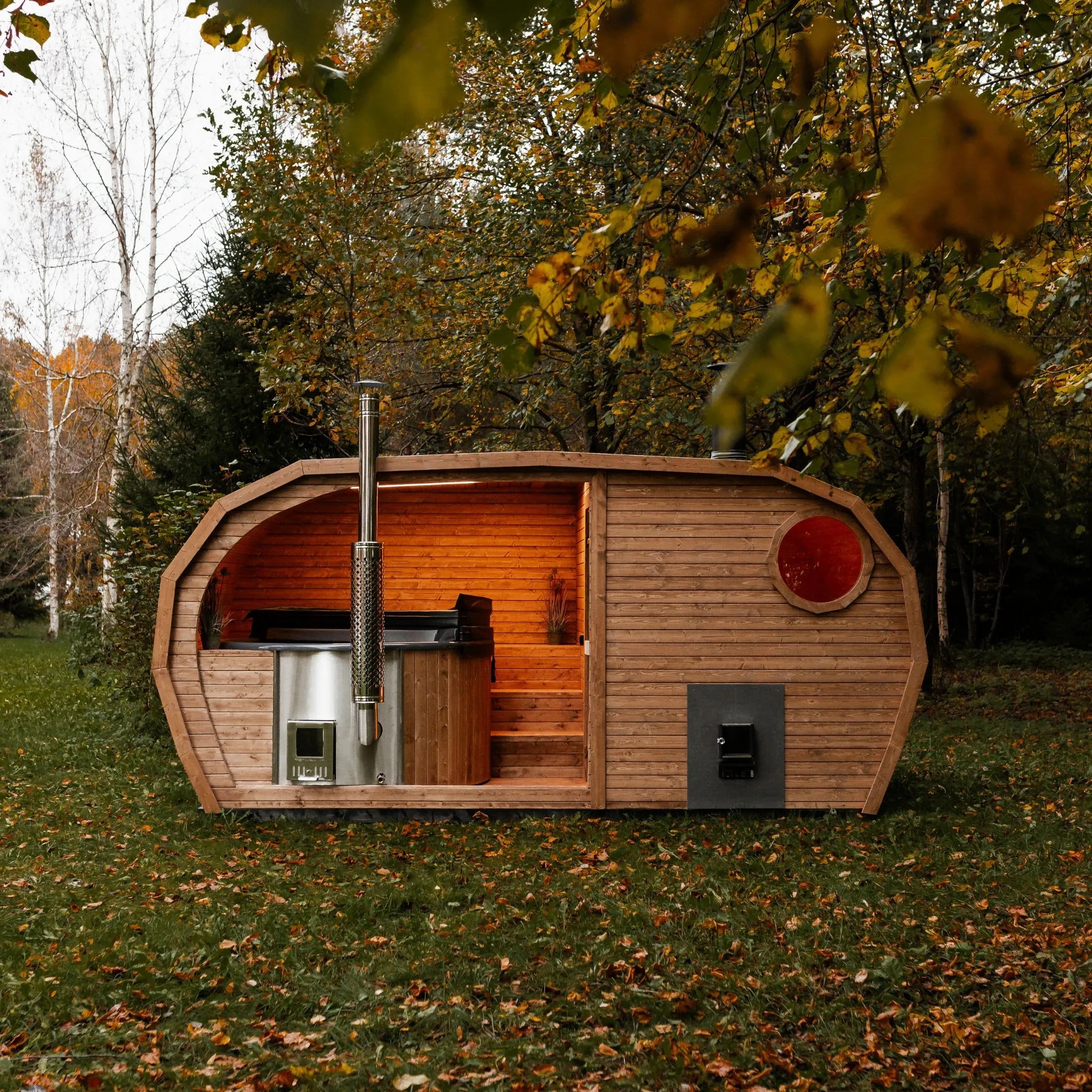 Outdoor Wood Cabin Sauna for Backyard Dealer Programs product image