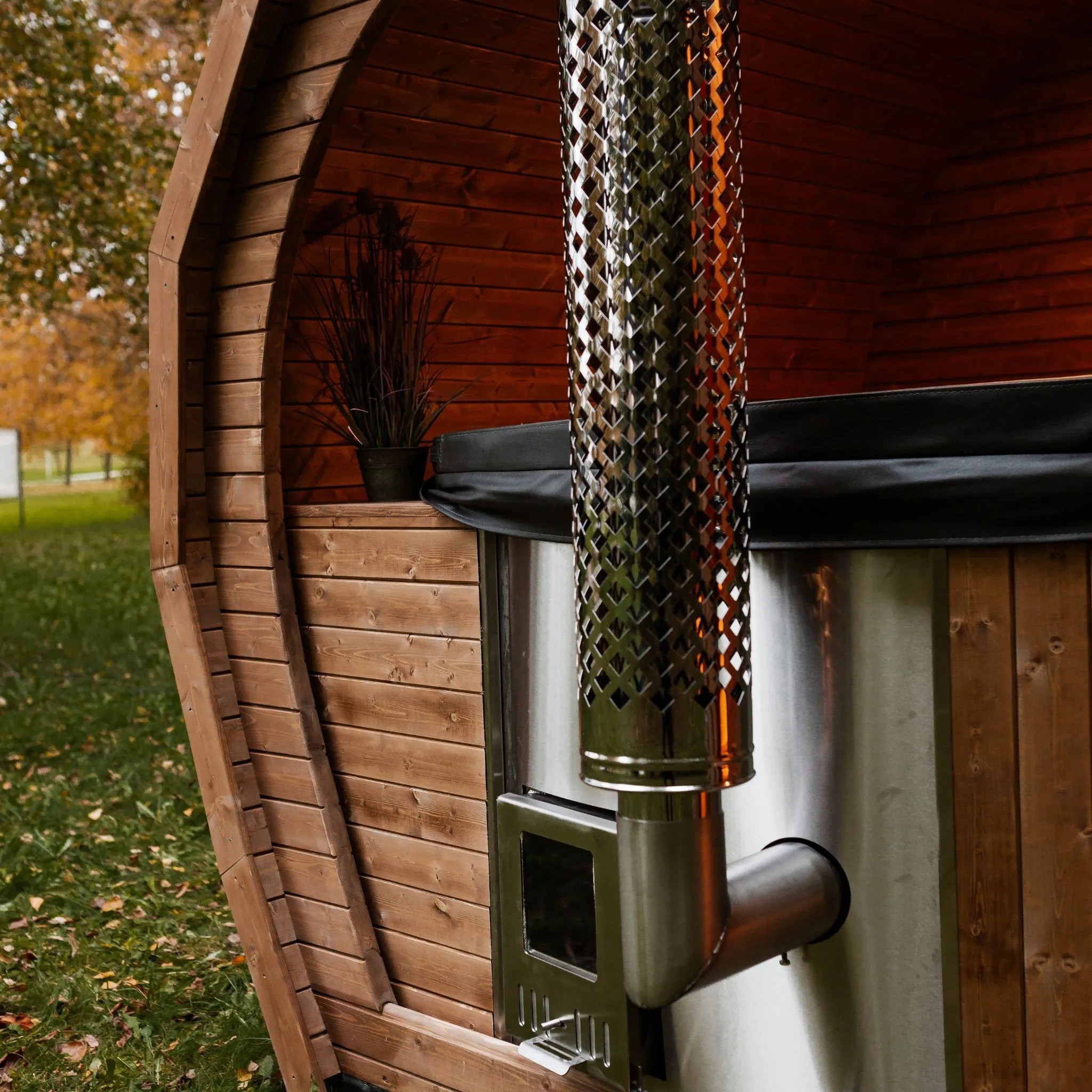 Outdoor Wood Cabin Sauna for Backyard Dealer Programs CSA-602 Interior view