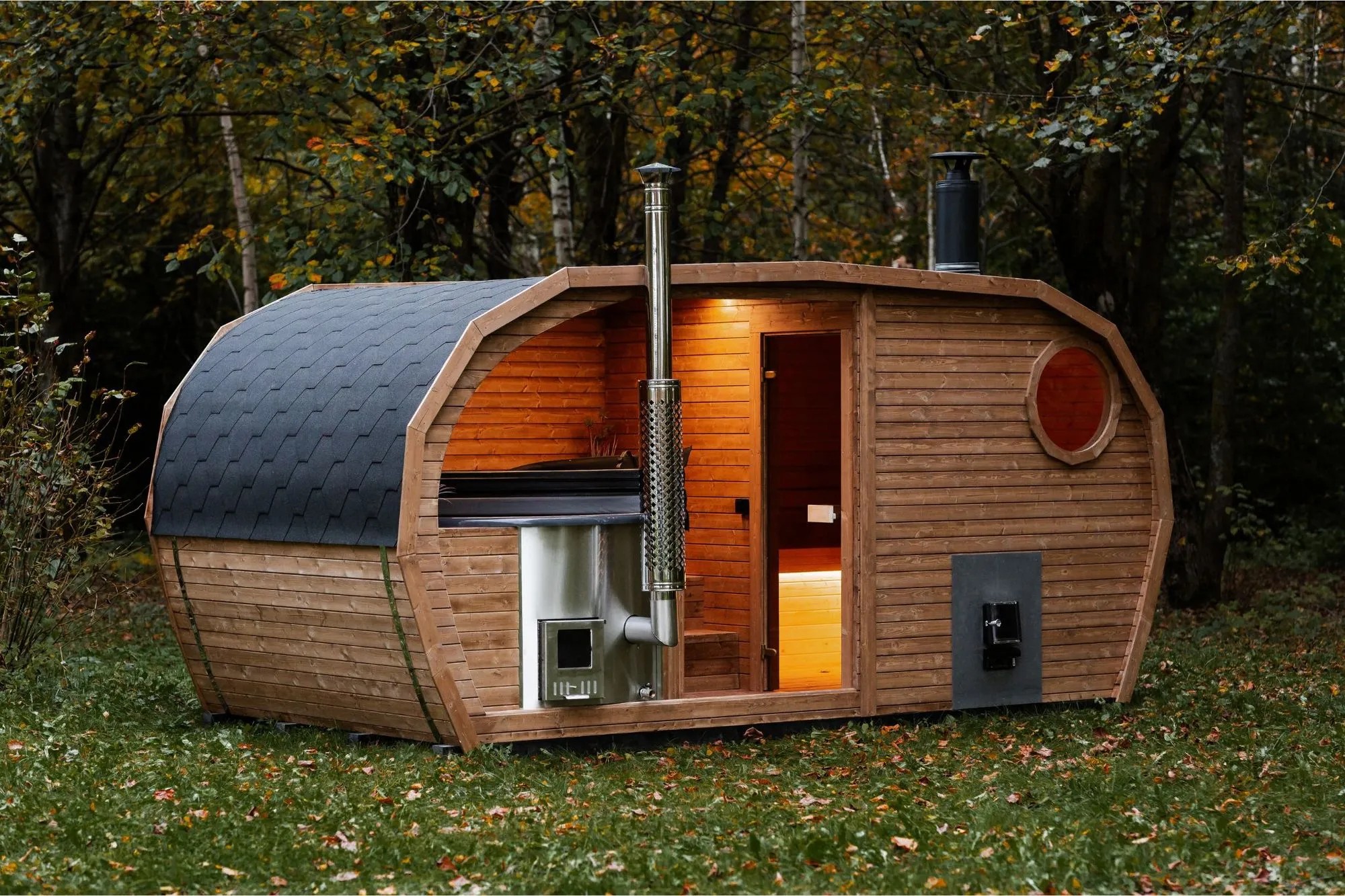 Round Cedar Steam Barrel Sauna for Garden Projects CSA-603 Buyer reference