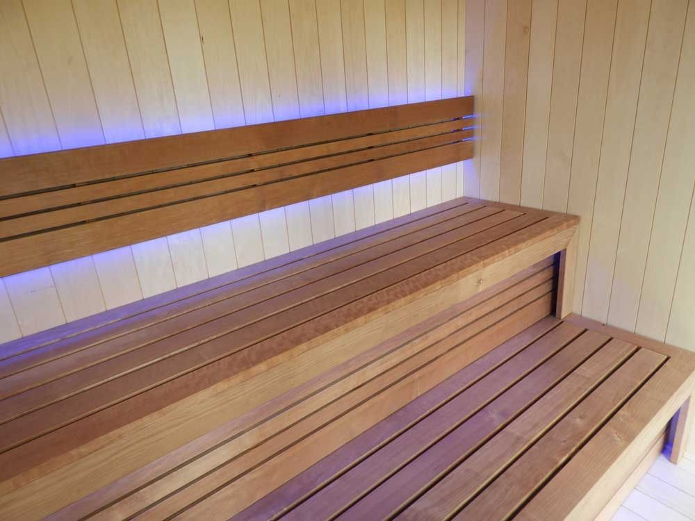 Solid Red Cedar Outdoor Far Infrared Sauna Cabin CSA-606 Side profile