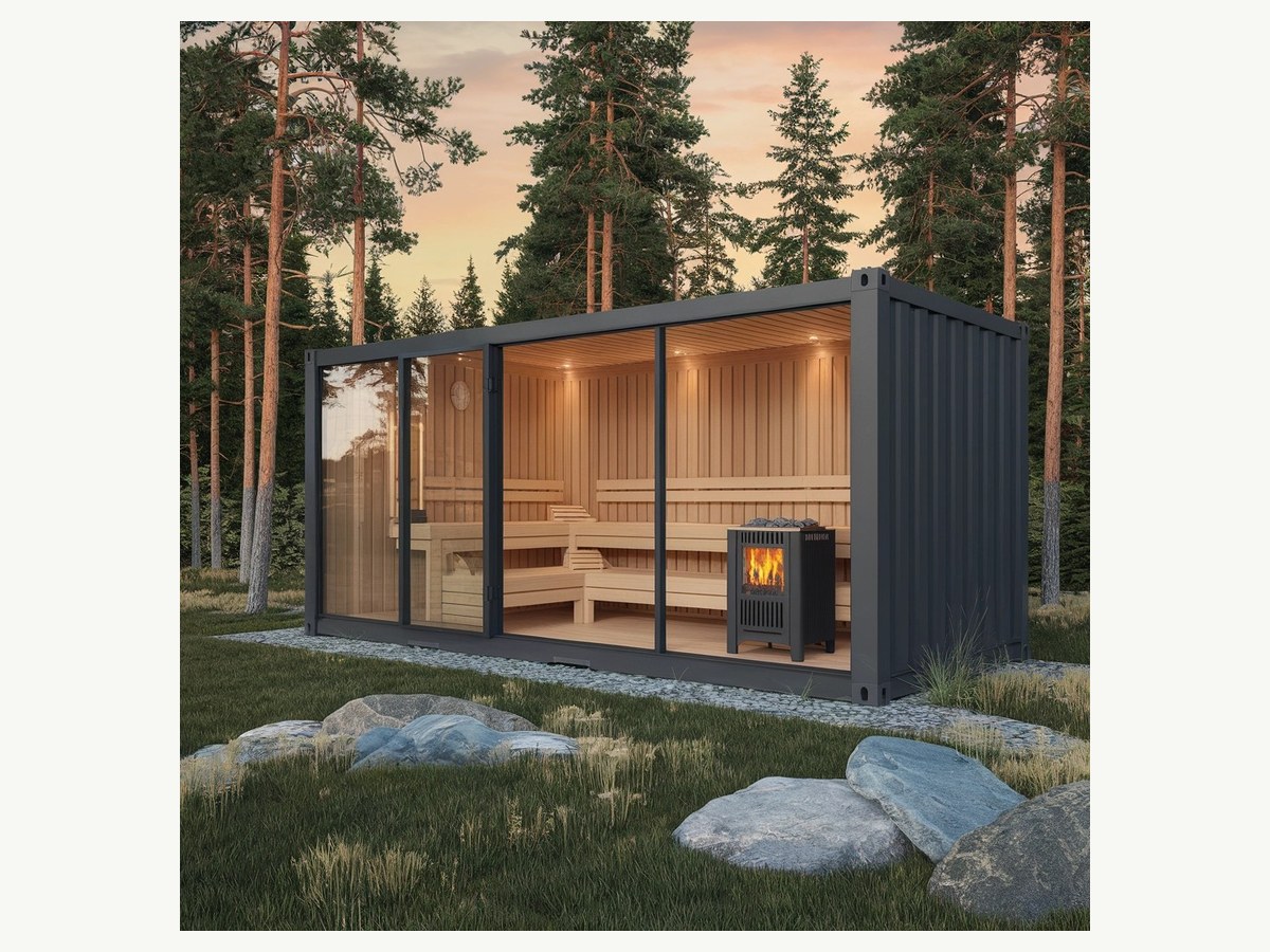 CSauna Modern Design 6-Person Prefab Cabin Solid Hemlock Wood Outdoor Sauna Room Traditional Style Spruce Sauna product image