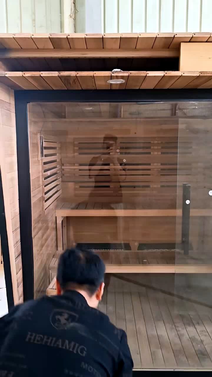 Sauna interior inspection