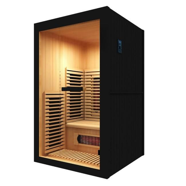 1 Person Indoor Wood Infrared Sauna with Carbon Heater Layout CSA-219 Exterior angle