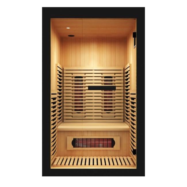 1 Person Indoor Wood Infrared Sauna with Carbon Heater Layout CSA-219 Interior detail