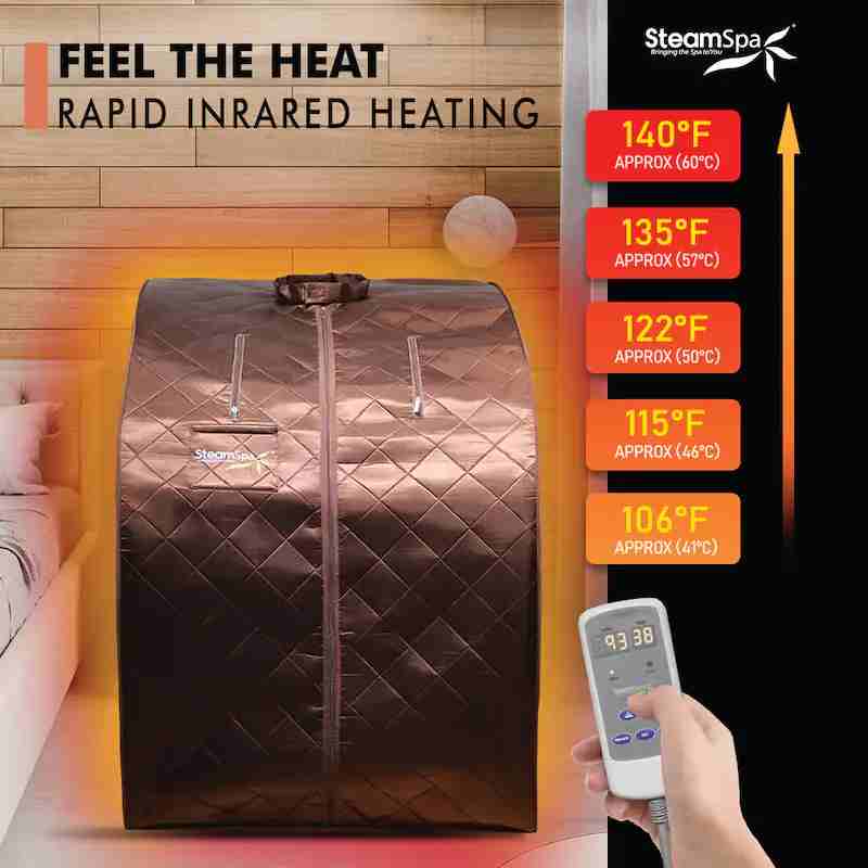 Single User Portable Steam Sauna Tent for Home Setup product image