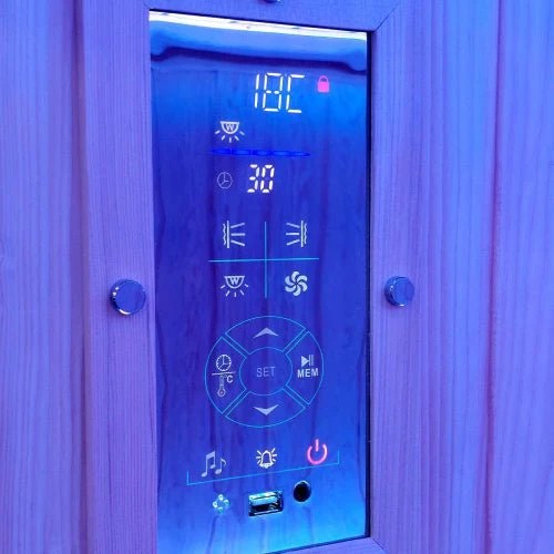 Corner Indoor Infrared Sauna Cabin with Wraparound Bench CSA-277 product view 3