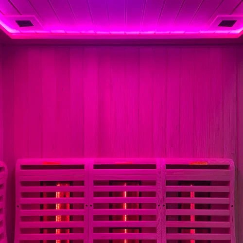 Corner Indoor Infrared Sauna Cabin with Wraparound Bench CSA-277 product view 6
