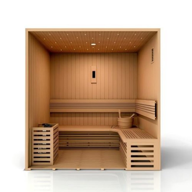 Wide Indoor Infrared Sauna Cabin with Corner Bench CSA-189 product view 6