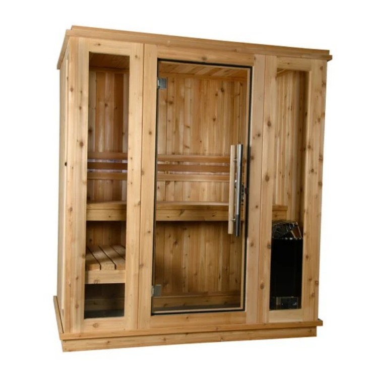 Traditional Indoor Sauna Room with Electric Stone Heater CSA-182 product image