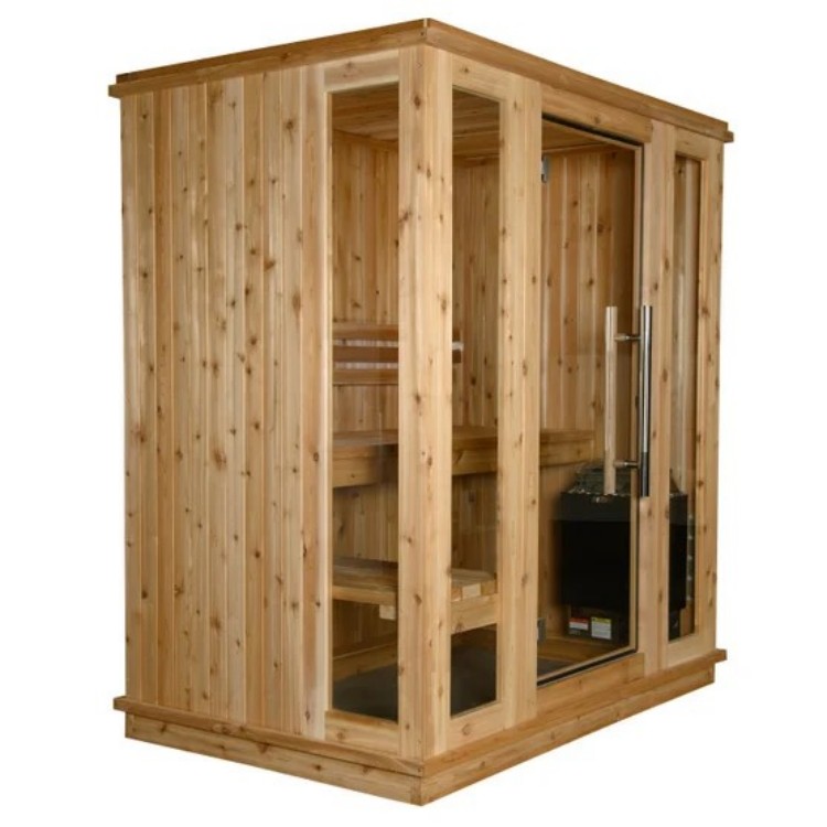 Traditional Indoor Sauna Room with Electric Stone Heater CSA-182 product view 3