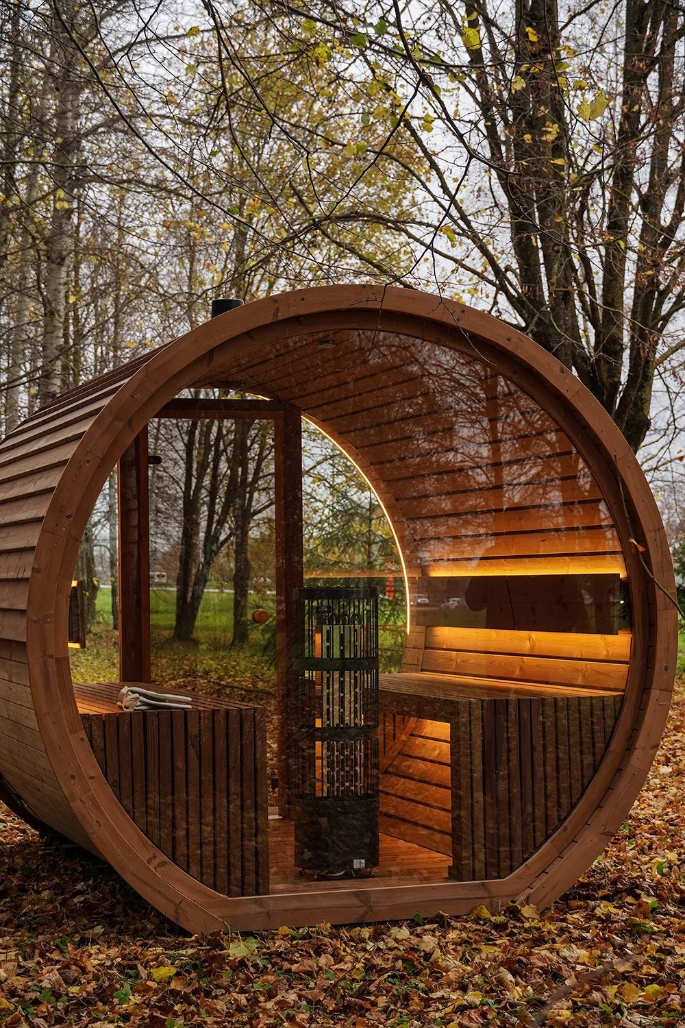 2-4 Person Outdoor Wooden Barrel Sauna for Compact Gardens Room CSA-447 Buyer reference