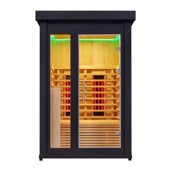2-Person Prefab Indoor Sauna Cabin CSA-09 Side view