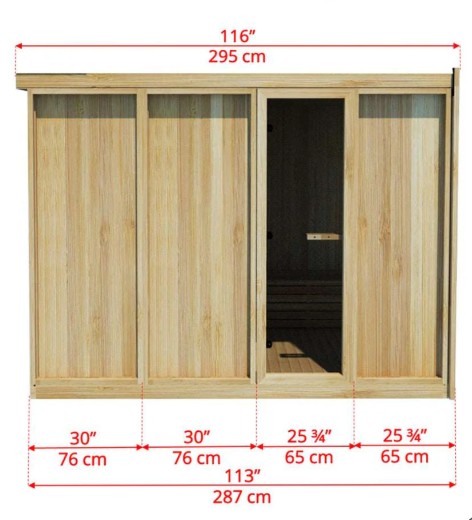 2 Person Outdoor Wood Prefab Sauna Room Buyer reference