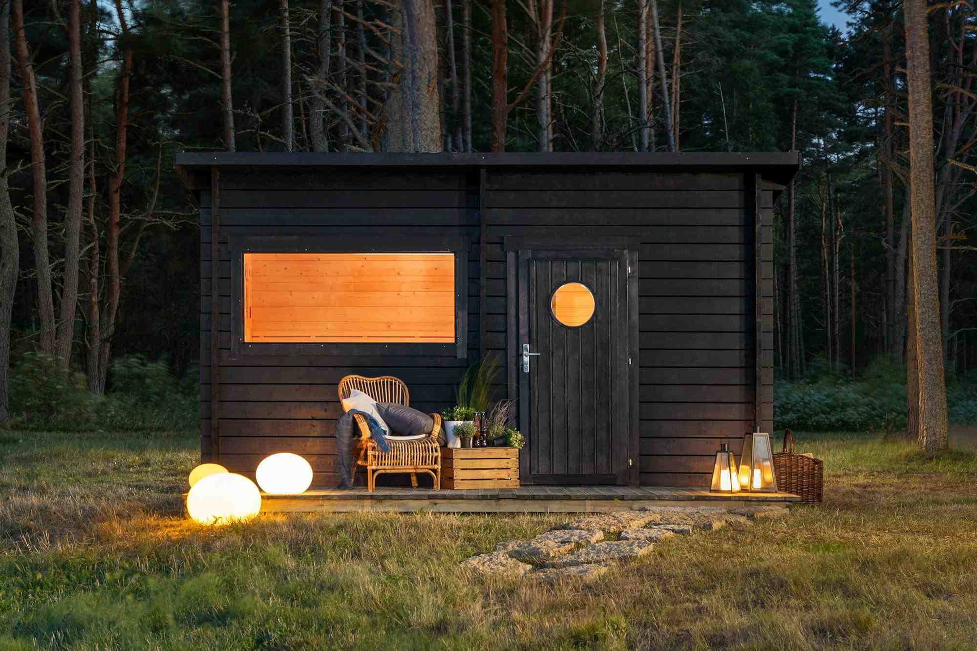Wood Outdoor Steam Sauna Room CSA-255 Interior detail