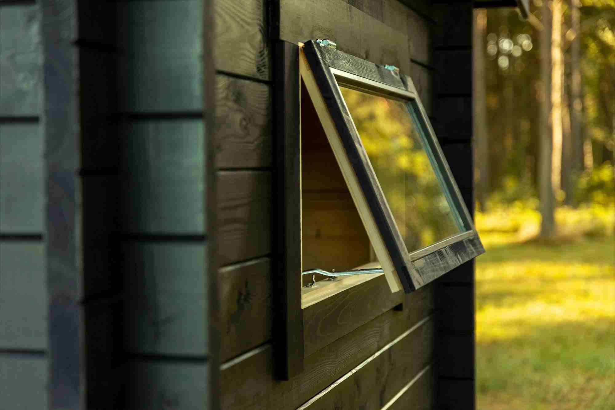 Wood Outdoor Steam Sauna Room CSA-255 Door and glass