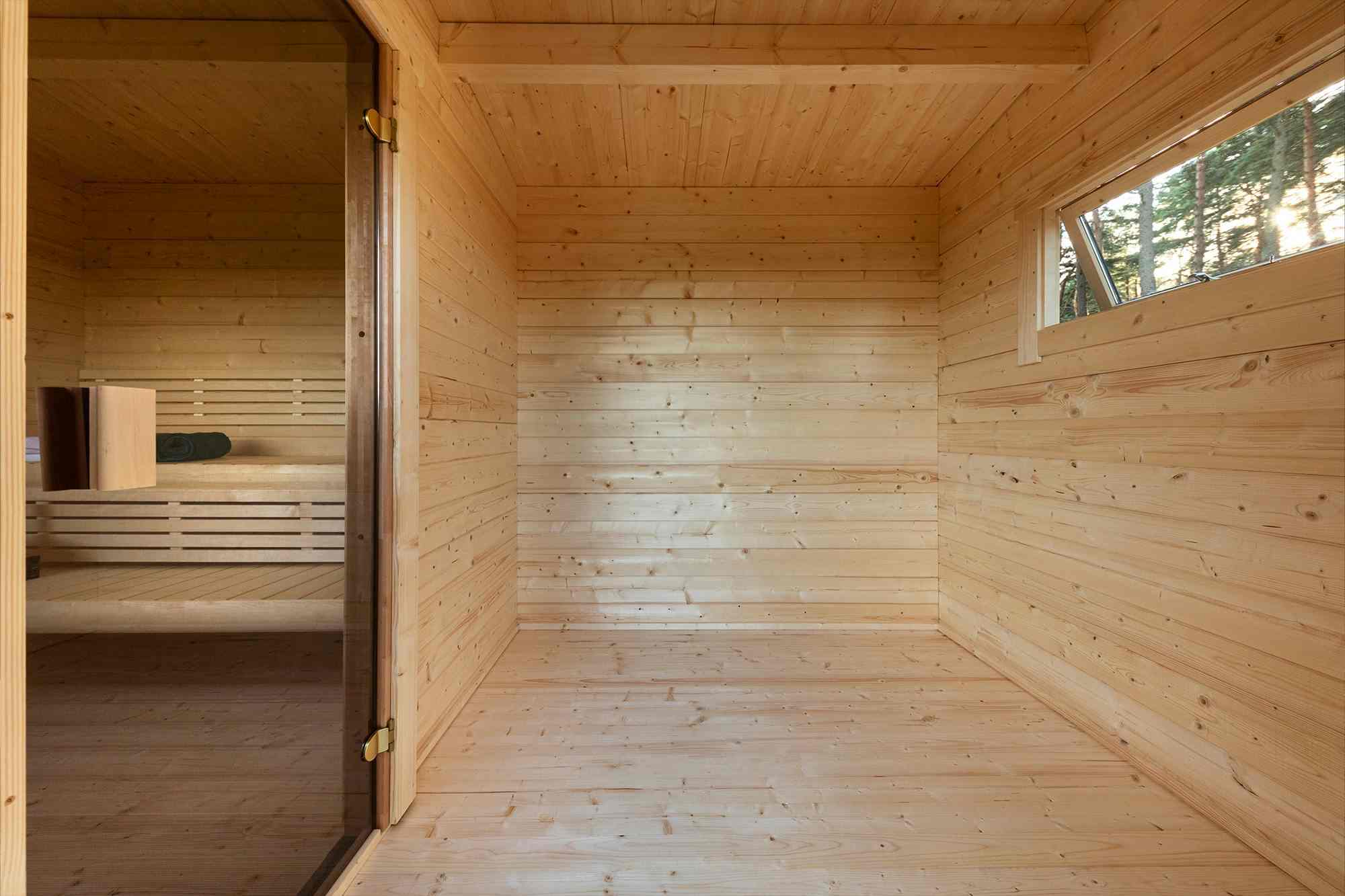 Wood Outdoor Steam Sauna Room CSA-255 Side profile