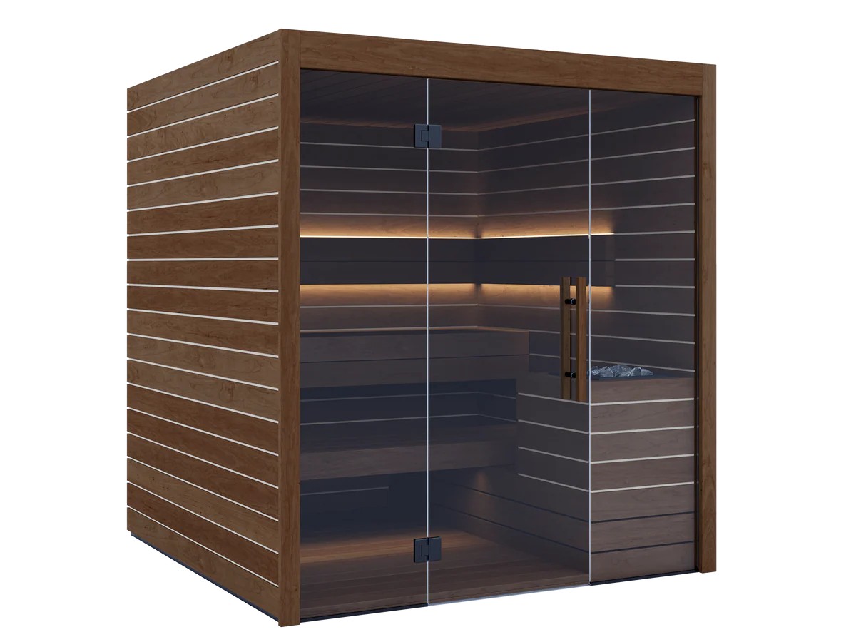 3-4 Person Hemlock Indoor Traditional Sauna Room CSA-515 Exterior angle
