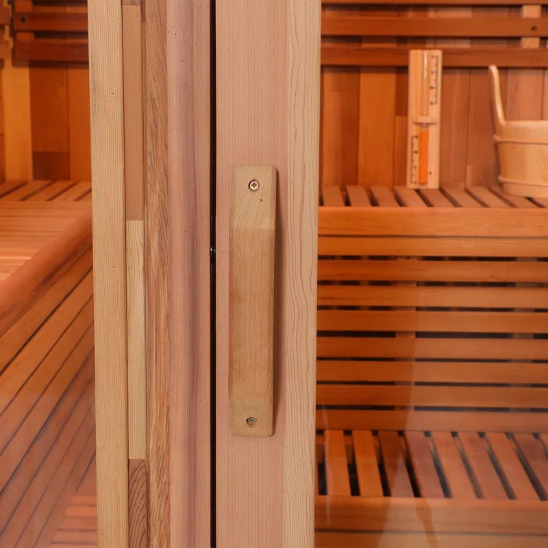 4 Person Small Outdoor Sauna Room for Backyard Use CSA-409 Interior detail