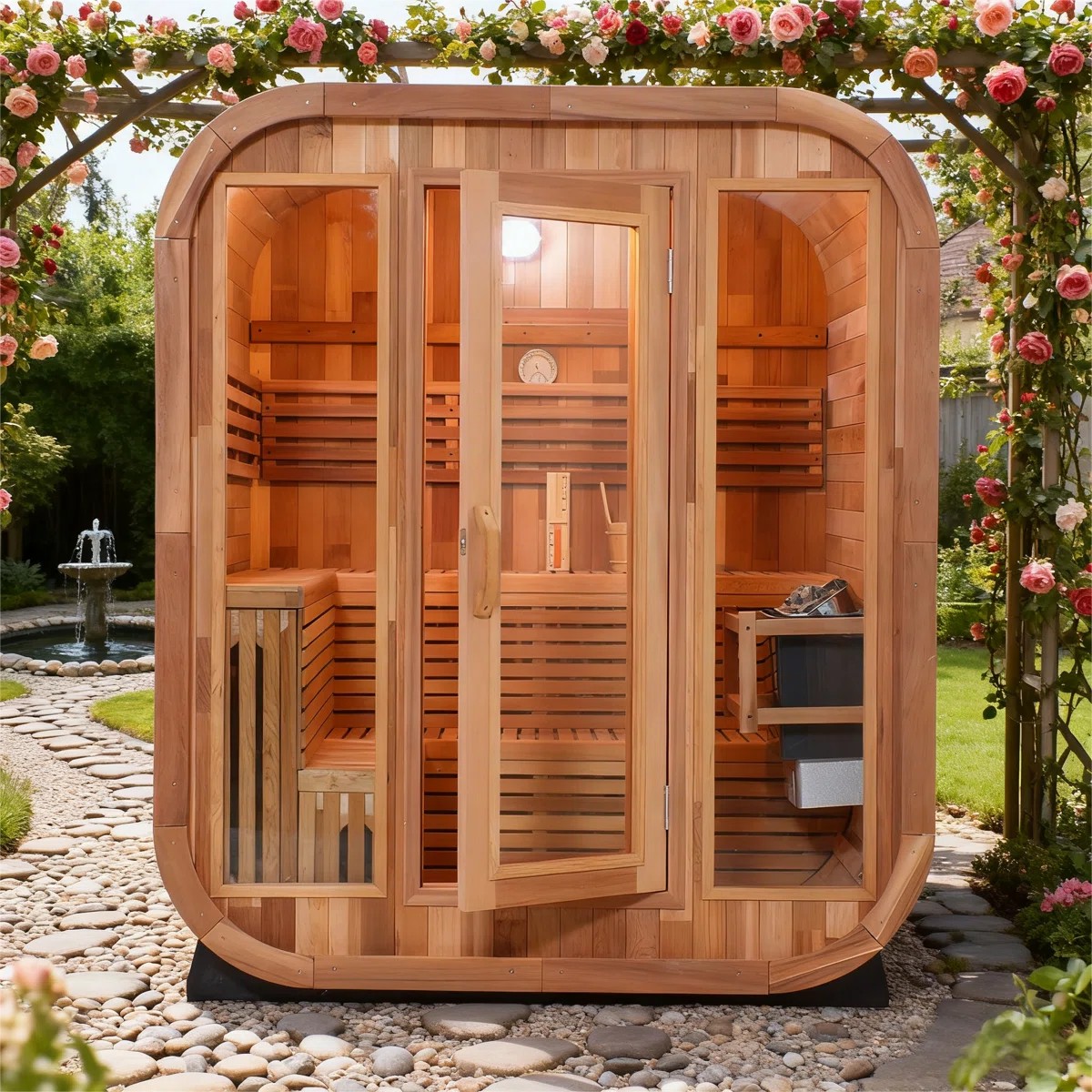 4 Person Small Outdoor Sauna Room for Backyard Use CSA-409 Buyer reference