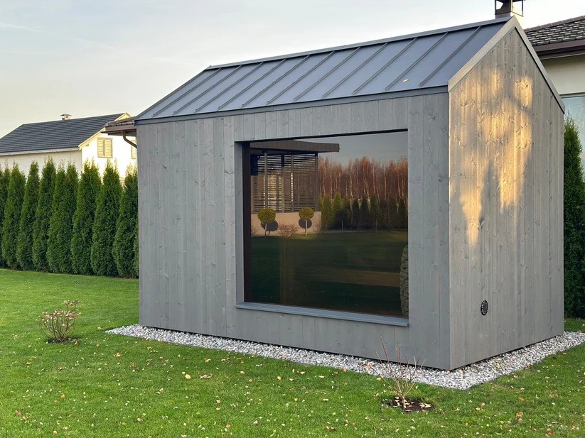 All-In-One Outdoor Wooden Sauna Lodge With Attached Changing Room &amp; Shower Area Buyer reference