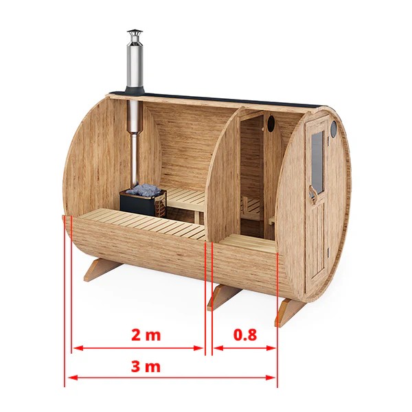 2 Person Wood Barrel Sauna Room CSA-417 Buyer reference