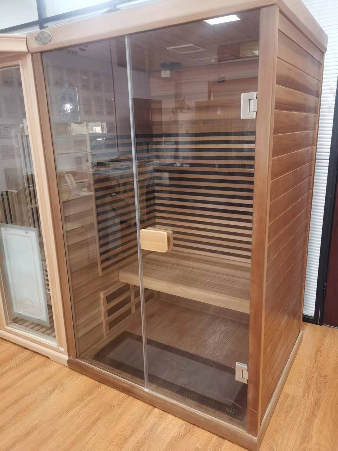 Cedar Wood Indoor Steam Sauna Room for Residential Projects Buyer reference