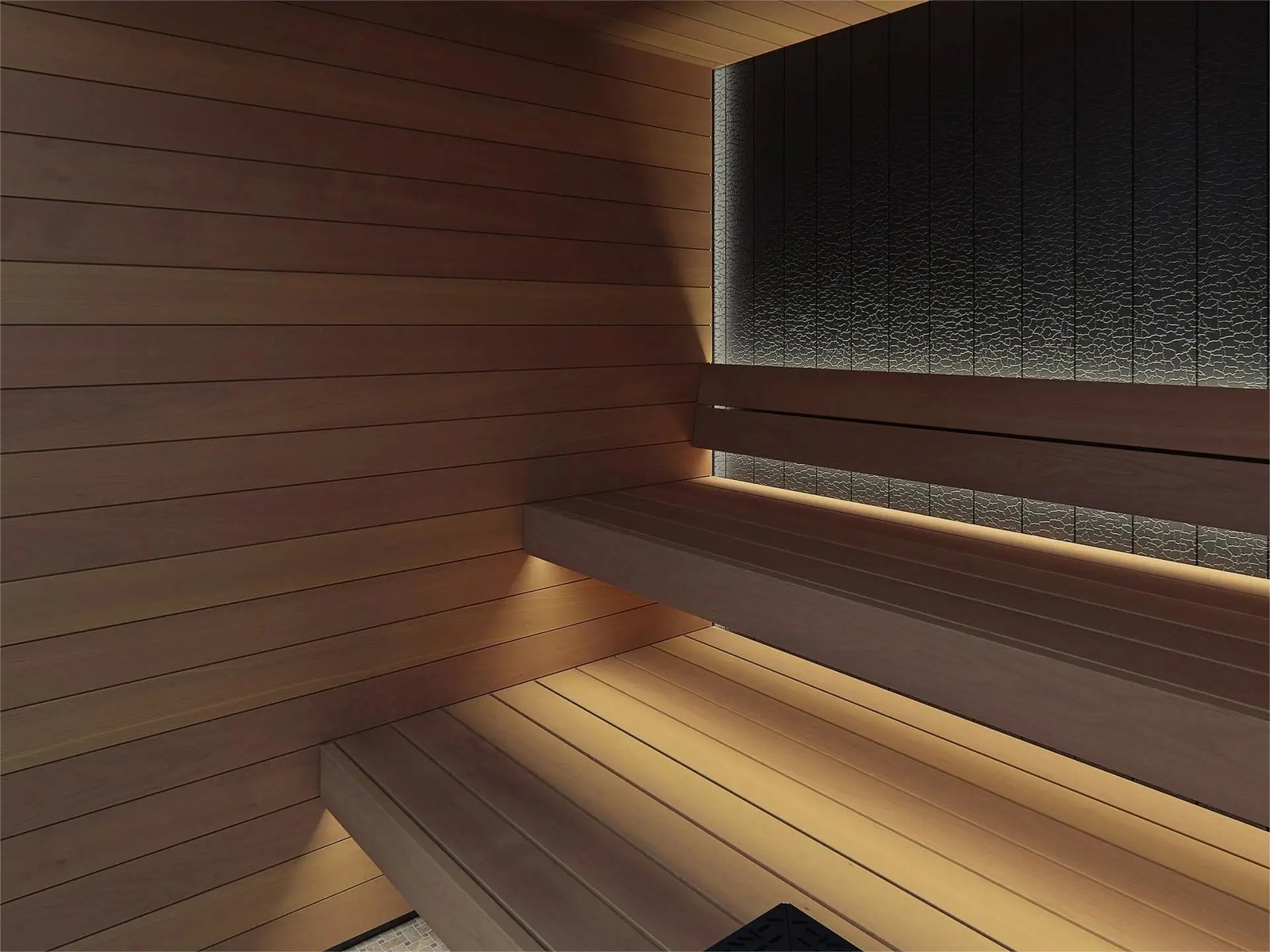CSA-10 Backyard Sauna Cabin with Contrast Trim Cabin finish detail