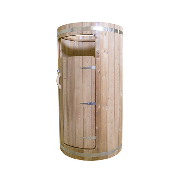 Outdoor Barrel Sauna Room CSA-143 Door and glass