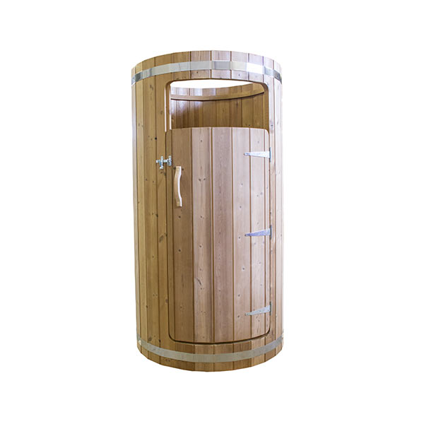 Outdoor Barrel Sauna Room CSA-143 Side profile