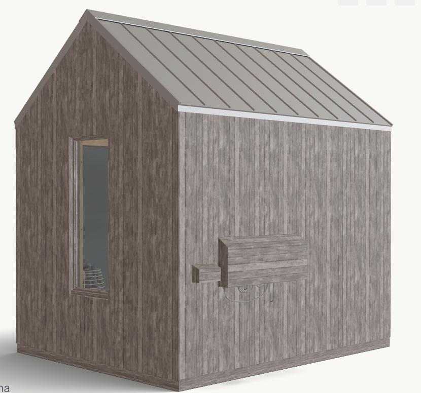 Commercial Grade Outdoor Solid Wood Sauna - Custom Size Spa Sauna with Waterproof Roof Door and glass