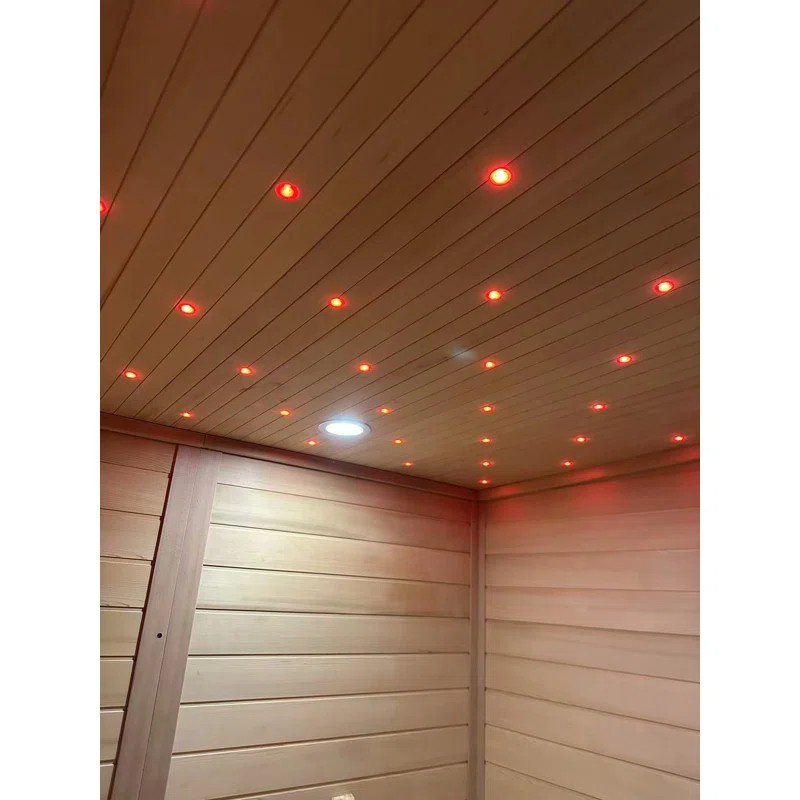 Commercial Outdoor Sauna Cabin for Resort Backyards and Hotels CSA-380 Side profile