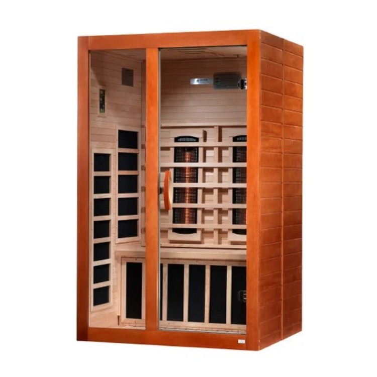 2 Person Wood Far Infrared Sauna Cabin CSA-195 Interior detail